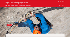 Desktop Screenshot of miguelsrockclimbingshop.com